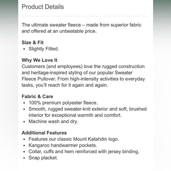 L.L.Bean Hooded Sweater Fleece Pullover XS - Picture 3 of 13